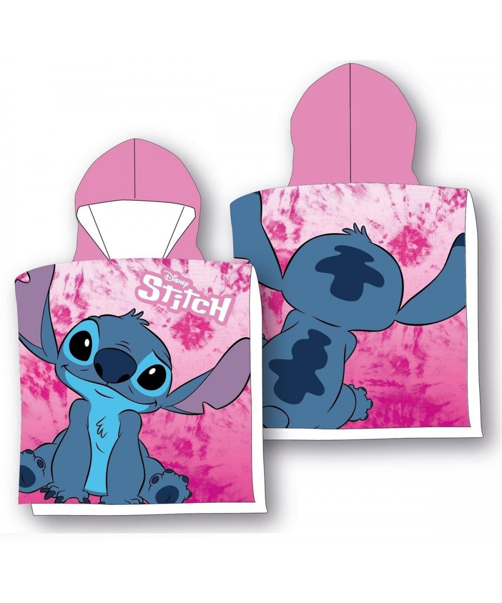 Πόντσο Θαλάσσης Quick Dry Disney Home Lilo & Stitch 22 50X100 Pink 100%  Microfiber