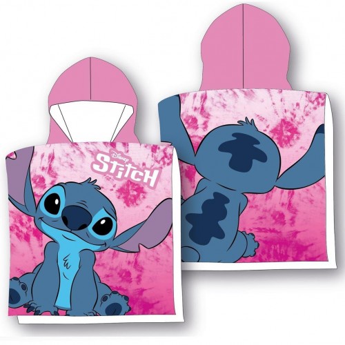 Πόντσο Θαλάσσης Quick Dry Disney Home Lilo & Stitch 22 50X100 Pink 100%  Microfiber