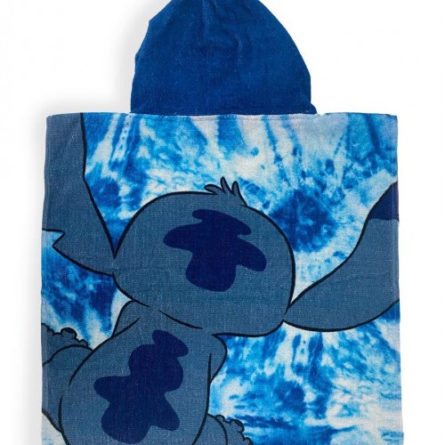 Beach Poncho Quick Dry Disney Home Lilo & Stitch 35 50X100 Sky Blue 100% Microfiber