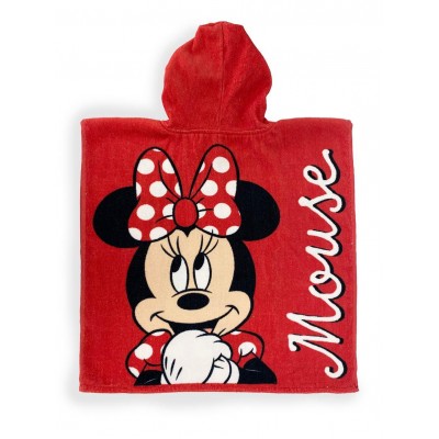 Πόντσο Θαλάσσης Quick Dry Disney Home Minnie 203 50X100 Red 100%  Microfiber