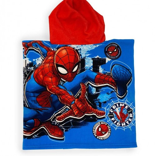 Beach Poncho Quick Dry Marvel Spider-Man 17 50X100 Sky Blue 100% Microfiber