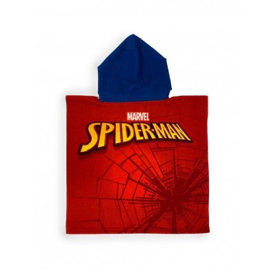 Πόντσο Θαλάσσης Quick Dry Marvel Spider-Man 25 50X100 Red 100%  Microfiber