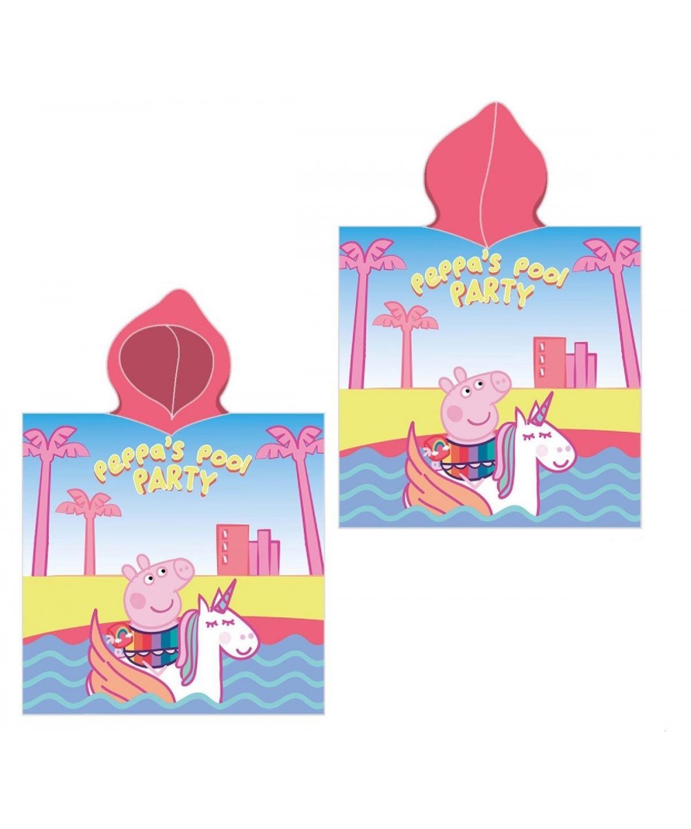 Πόντσο Θαλάσσης Quick Dry Hasbro Peppa Pig 32 50X100 Pink 100%  Microfiber