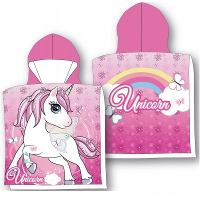 Πόντσο Θαλάσσης Quick Dry Unicorn 24 50X100 Pink 100%  Microfiber