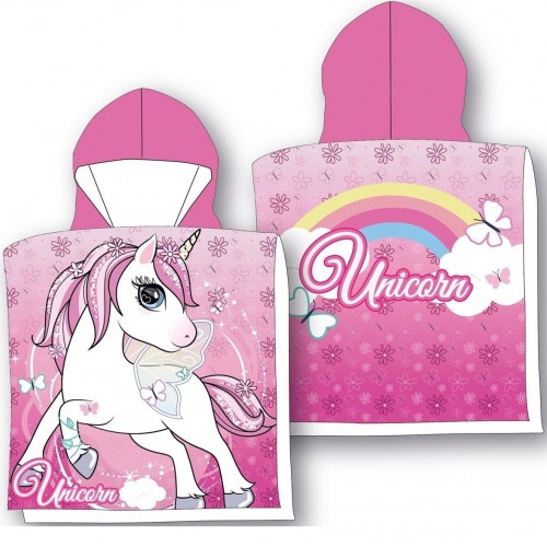 Πόντσο Θαλάσσης Quick Dry Unicorn 24 50X100 Pink 100%  Microfiber