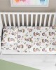 Fitted sheet with rubber bebe Lion 532 0,70X1,40X0,15 Beige 100% Cotton