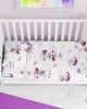 Fitted Sheet bebe Kitten 561 0.70X1.40X0.15 Mauve 100% Cotton