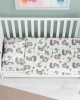 Fitted Sheet bebe Lion 534 0.70X1.40X0.15 Green 100% Cotton