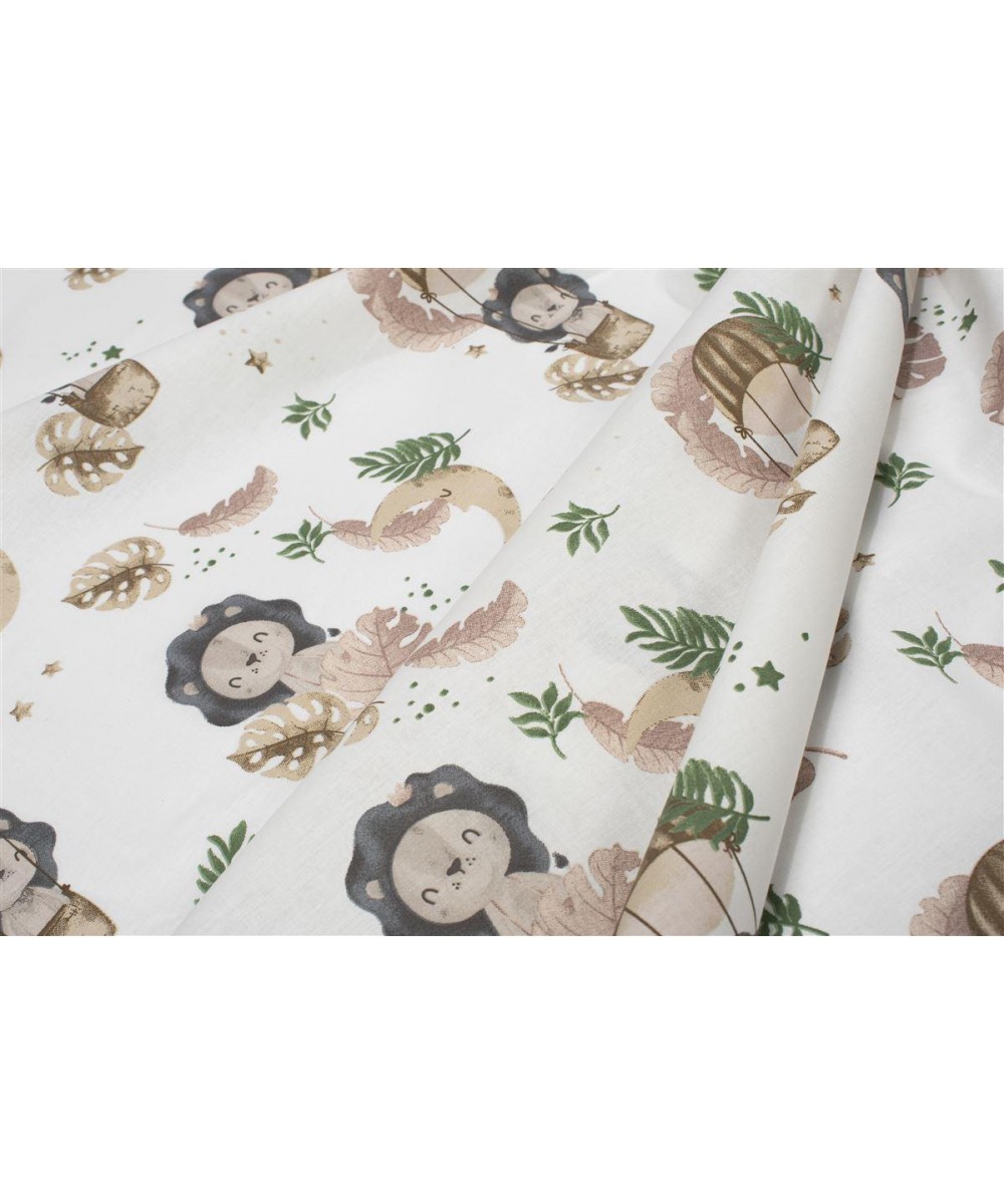 Σεντονάκι Λίκνου bebe Lion 532 80X110 Beige 100%  Cotton