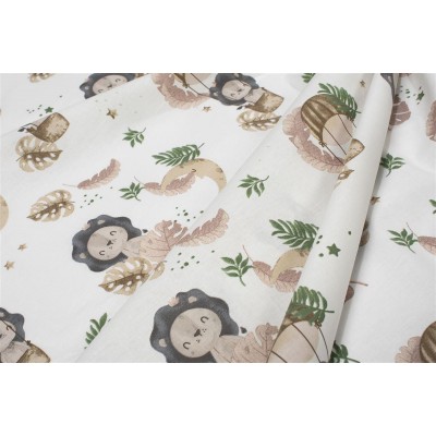 Σεντονάκι Λίκνου bebe Lion 532 80X110 Beige 100%  Cotton