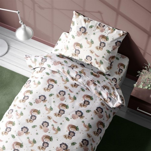 Σεντόνια Εμπριμέ Σετ 2 τεμ kids Lion 532 160X240 Beige 100%  Cotton