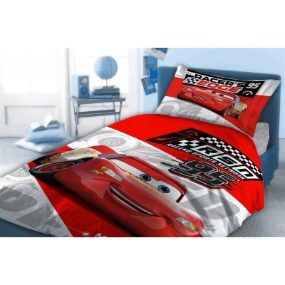 Παπλωματοθήκη Σετ 2 τεμ Disney Home Cars 770 160X240 Pink 100%  Cotton