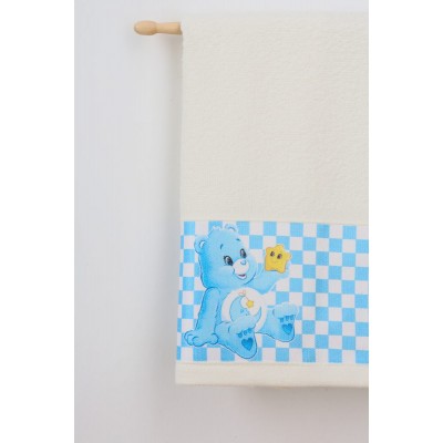 ΠΕΤΣΕΤΑ ΜΕ ΨΗΦΙΑΚΗ ΕΚΤΥΠΩΣΗ ΣΕΤ 2 τεμ bebe Baby Bear 82 30X50,70X140 ΕΚΡΟΥ Cotton 100% 