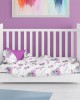 Duvet cover Printed bebe Princess 389 120X160 White-Lila 70/30 Cott/Pol