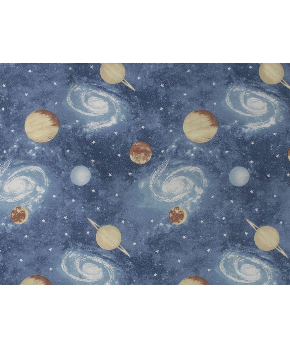 Baby Crib Sheet Milky Way 185 80X110 Blue 100% Cotton