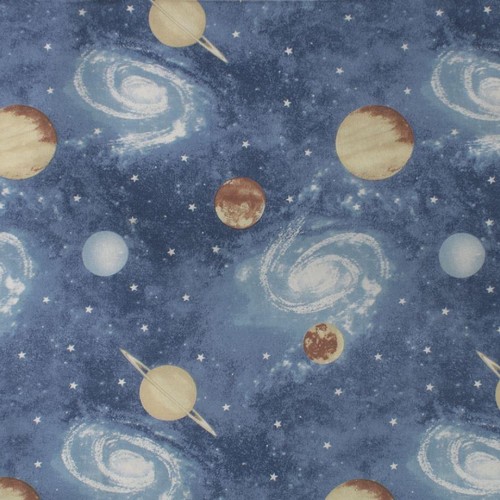 Baby Crib Sheet Milky Way 185 80X110 Blue 100% Cotton