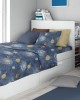 Σεντόνια Εμπριμέ Σετ 2 τεμ kids Milky Way 185 160X240 Blue 100%  Cotton