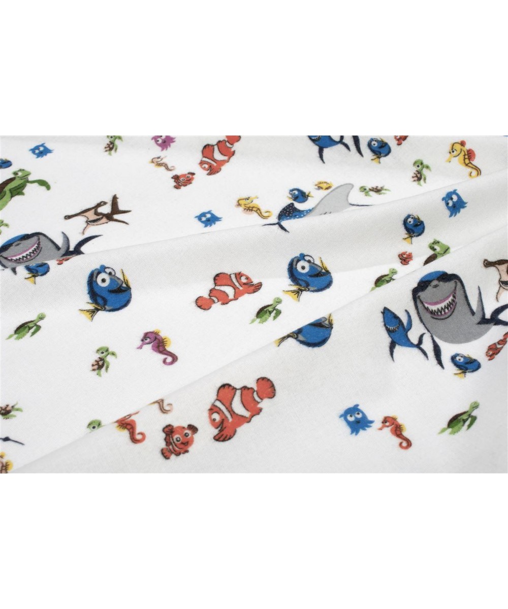 Σεντόνια Εμπριμέ Σετ 3 τεμ kids Nemo 31 160X240 White 100%  Cotton Flannel