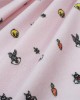 Σεντονάκι Λίκνου bebe Looney Tunes 39 80X110 Pink 100%  Cotton Flannel