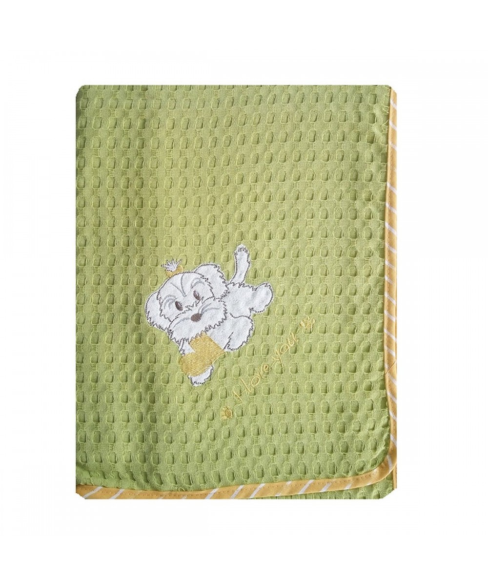 PIKE BLANKET bebe DOG 120 80X110 VEGETABLE Cotton 100%