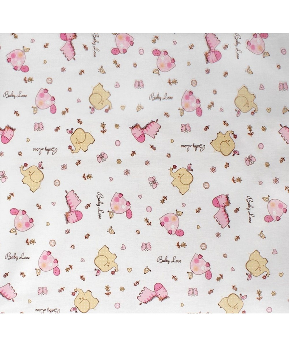 ΣΕΝΤΟΝΑΚΙ ΛΙΚΝΟΥ bebe Elephant 172 80X110 Pink Cotton 100% 