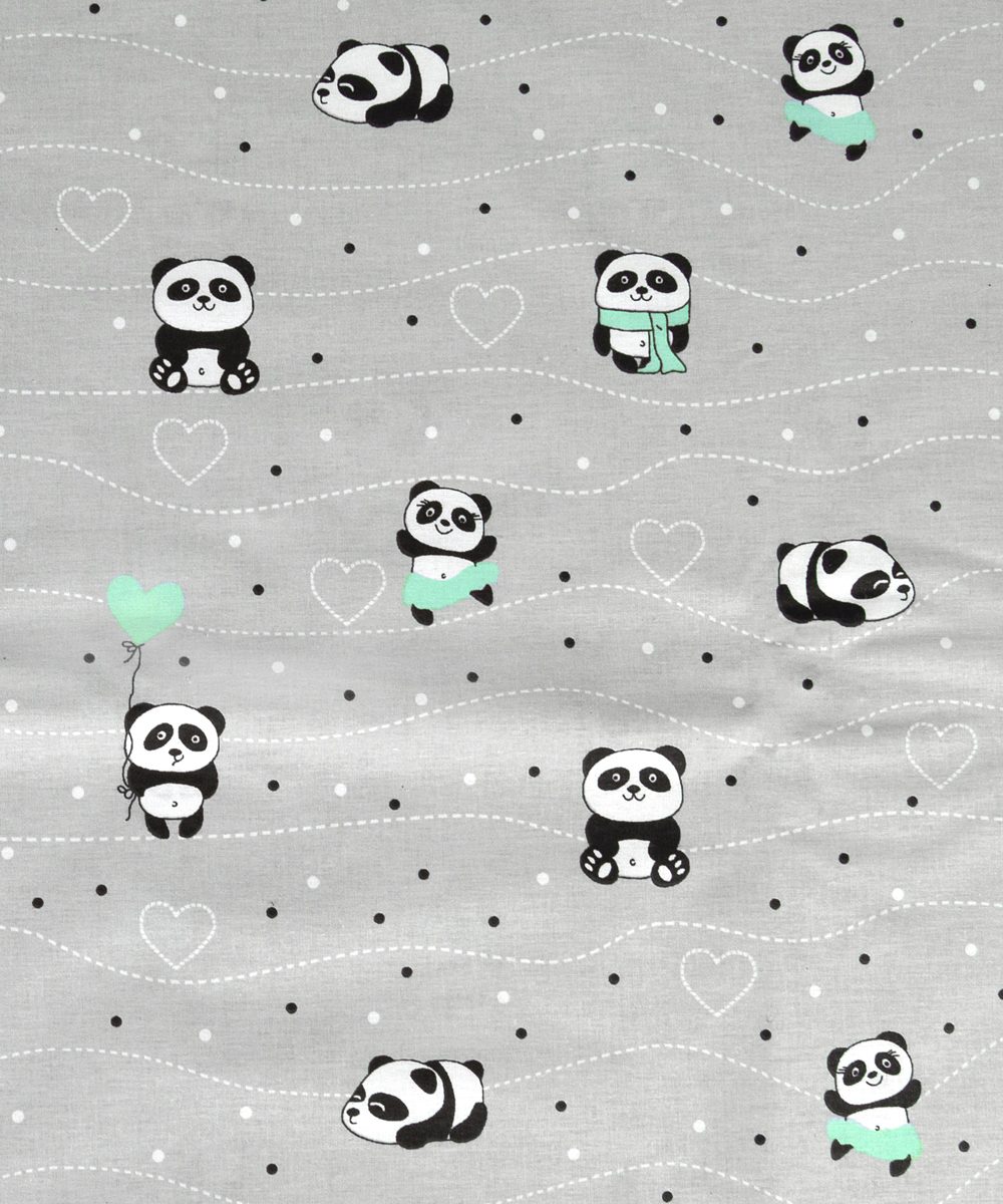 ΣΕΝΤΟΝΑΚΙ ΛΙΚΝΟΥ bebe PANDA 112 80Χ110 Grey-Green Cotton 100% 