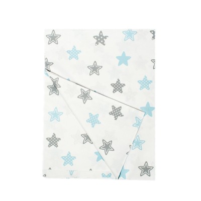 ΣΕΝΤΟΝΑΚΙ ΛΙΚΝΟΥ bebe Star 104 80Χ110 Sky blue Cotton 100% 