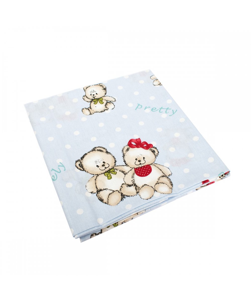 ΣΕΝΤΟΝΑΚΙ ΛΙΚΝΟΥ bebe Two Lovely Bears 64 80Χ110 Blue Cotton 100% 