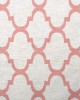 Crib sheet bebe Windows 161 80X110 White-Coral Cotton 100%