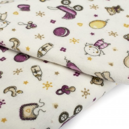 Crib sheet bebe Baby 01 80X110 Flannel cotton 100% 