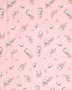 Crib sheet bebe Birds 15 80X110 Pink Flannel cotton 100%