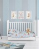 BED SHEETS SET 3 pcs bebe Two Lovely Bears 64 120X160 Blue Cotton 100%