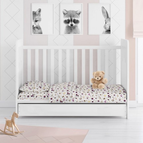 PRINTED SHEETS SET 3 pcs bebe Baby 01 120X160 Flannel cotton 100% 