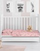 PRINTED SHEETS SET 3 pcs bebe Birds 15 120X160 Pink Flannel cotton 100%