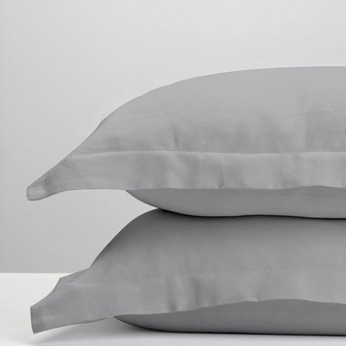 Cushion covers Oxford Satin Light Gray 50x70