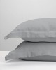 Μαξιλαροθήκες Oxford Satin Light Grey 50x70