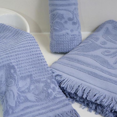 Croci 7 Blue Bathroom Towel (80x150)