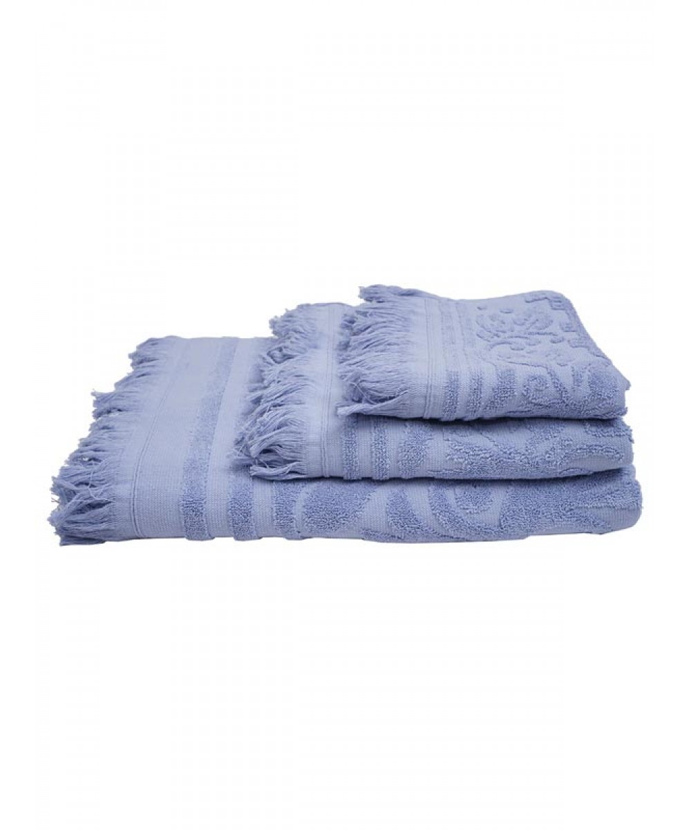 Croci 7 Blue Bathroom Towel (80x150)