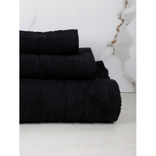 Himburi 15 Black Face Towel (50x90)