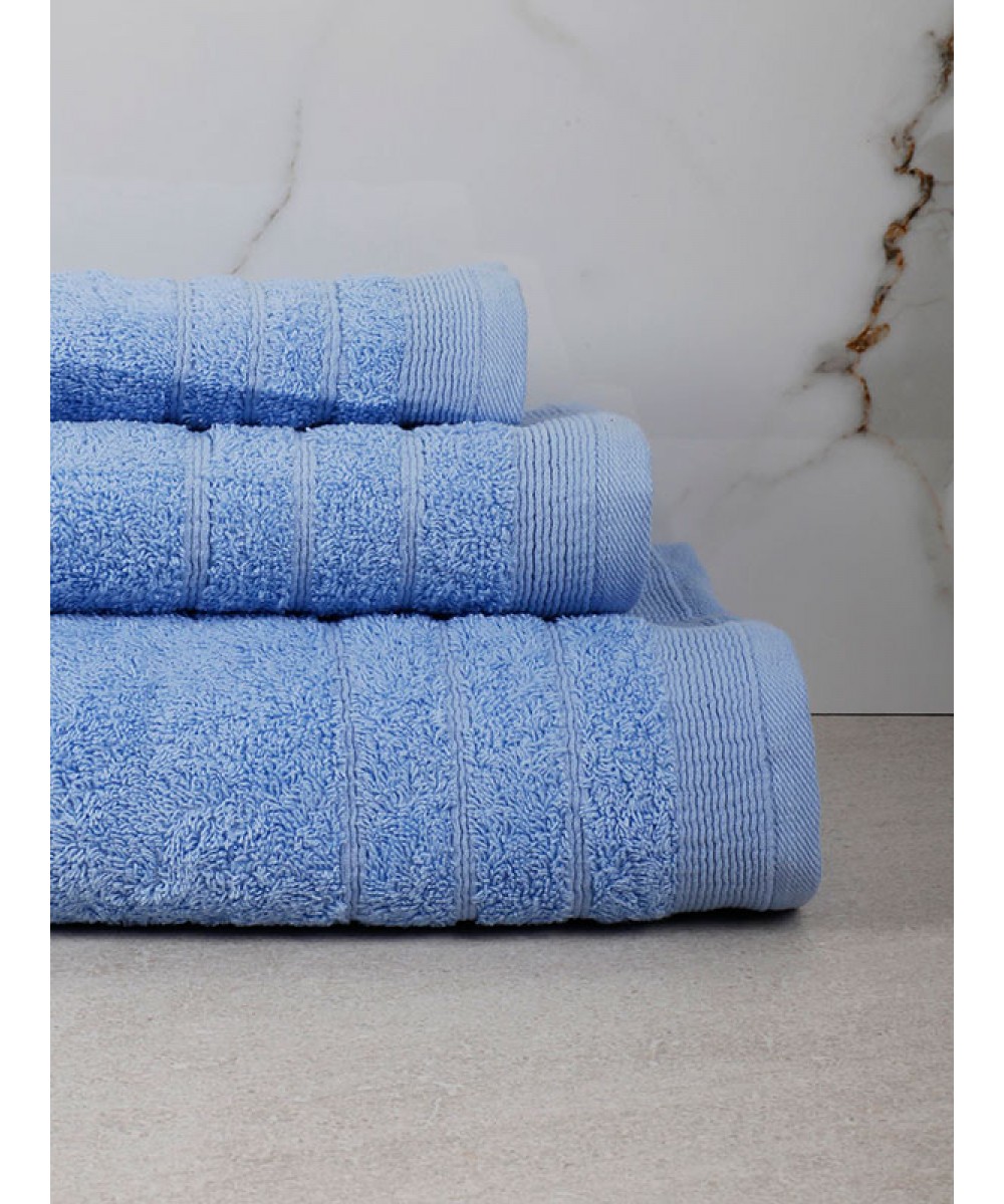 Himburi 16 Light Blue Bathroom Towel (70x140)