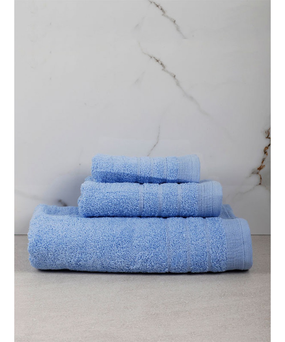 Himburi 16 Light Blue Bathroom Towel (70x140)