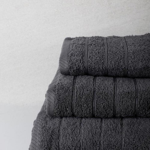 Combed towel Dory 10 Dark Gray Bathroom (80x150)