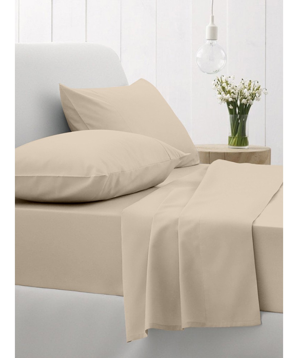 Sheet Set Cotton Feelings 109 Sand Double with elastic (150x205 30)