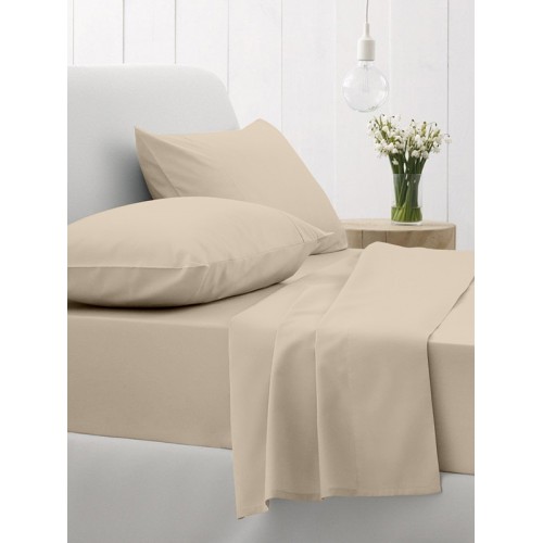 Sheet Set Cotton Feelings 109 Sand Double with elastic (150x205 30)