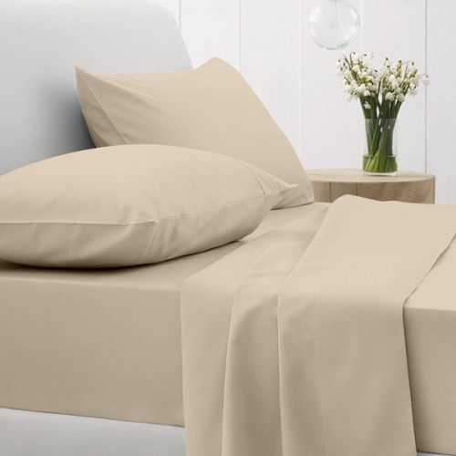 Sheet Set Cotton Feelings 109 Sand Double with elastic (150x205 30)