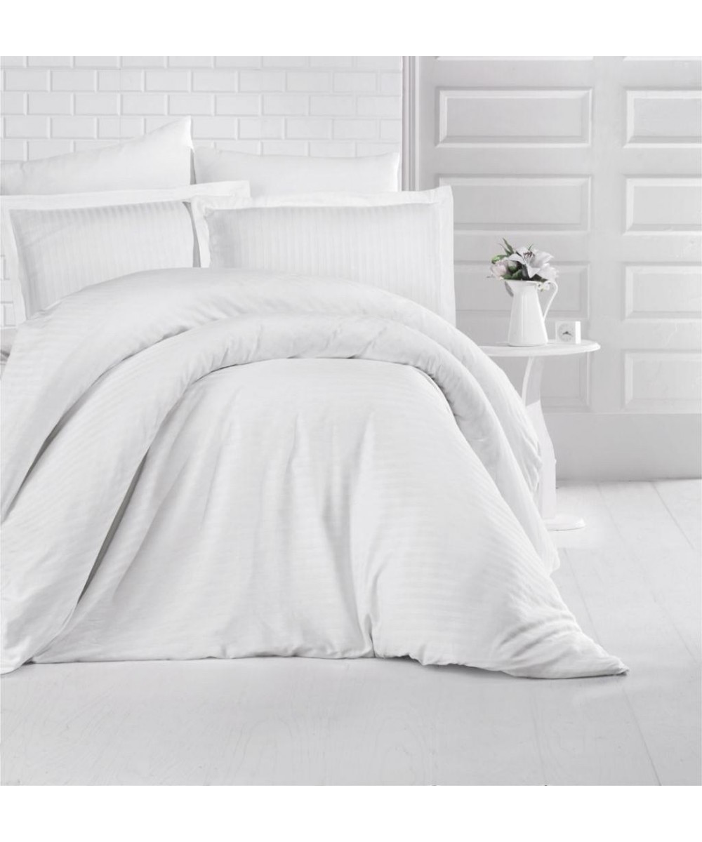 SHEET SET SOFT SATIN WHITE 160X240 LINEAHOME