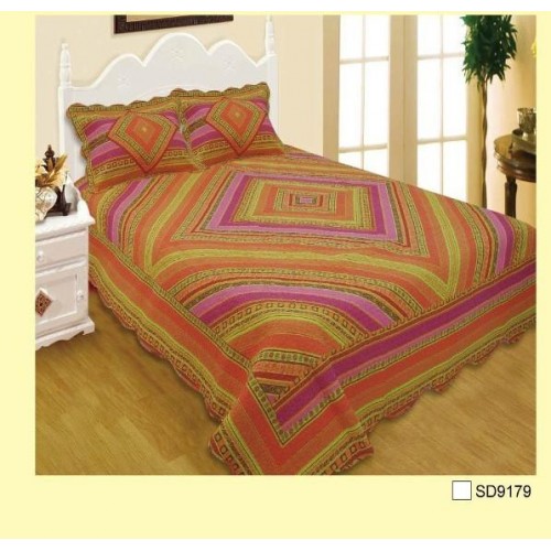 3PCS COTTON BLANKET SET INKAS FUCHS SUPER DOUBLE 220X240 LINEAHOME