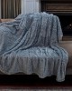 CORAL FLEECE NOCE BLANKET GRAY 220X240 LINEAHOME