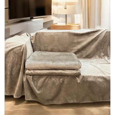 RICHTARI NON-SLIP VELVET BAROQUE MOCHA INDIVIDUAL 180X320 LINEAHOME