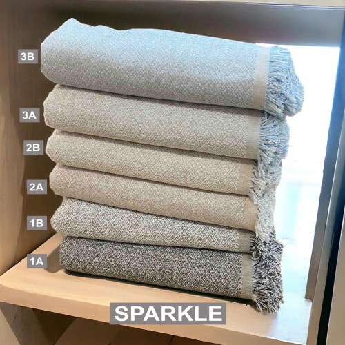 SPARKLE 01 COTTON BLANKET FROM 180X160 LINEAHOME